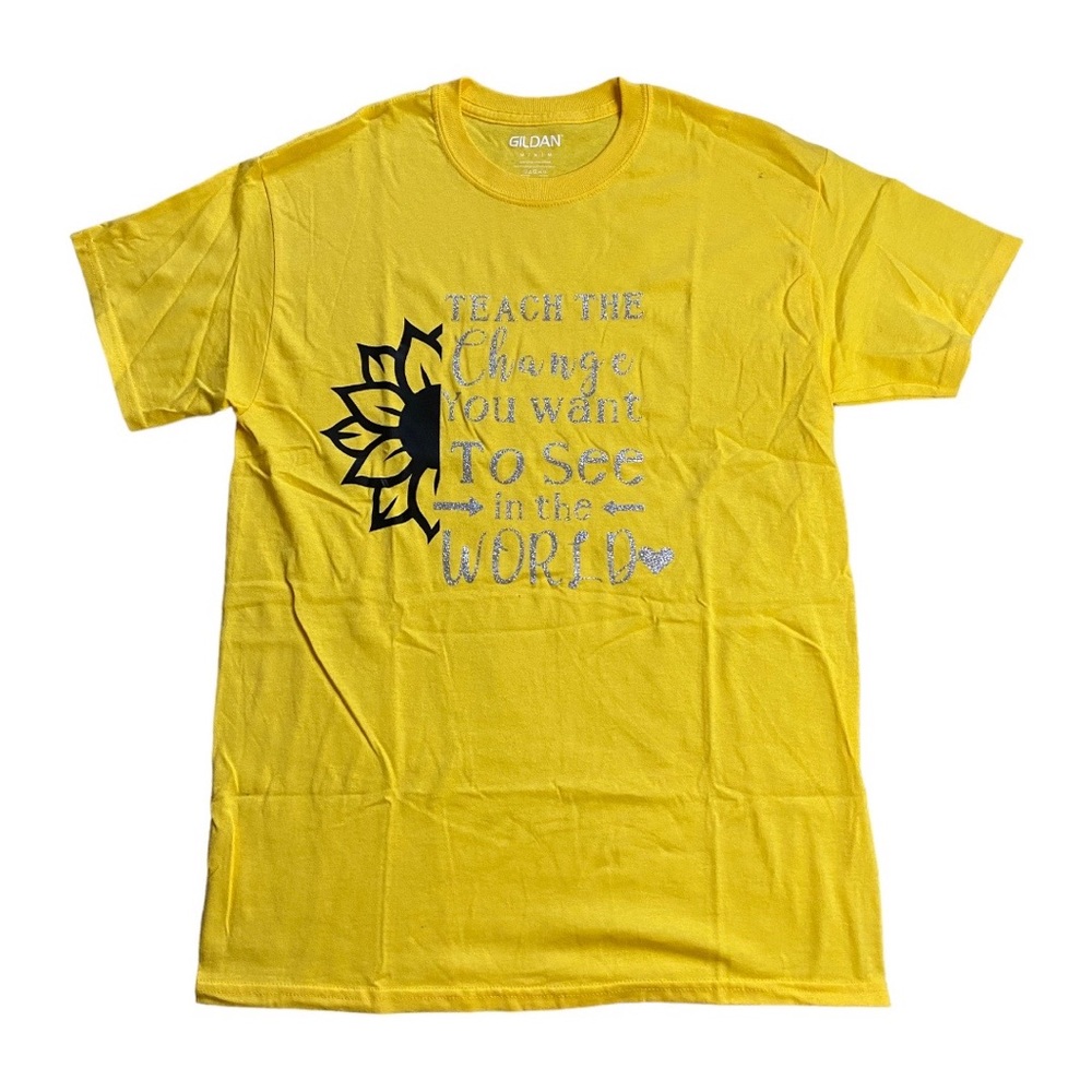 Teach the change you want to see in the world Womens tshirt
